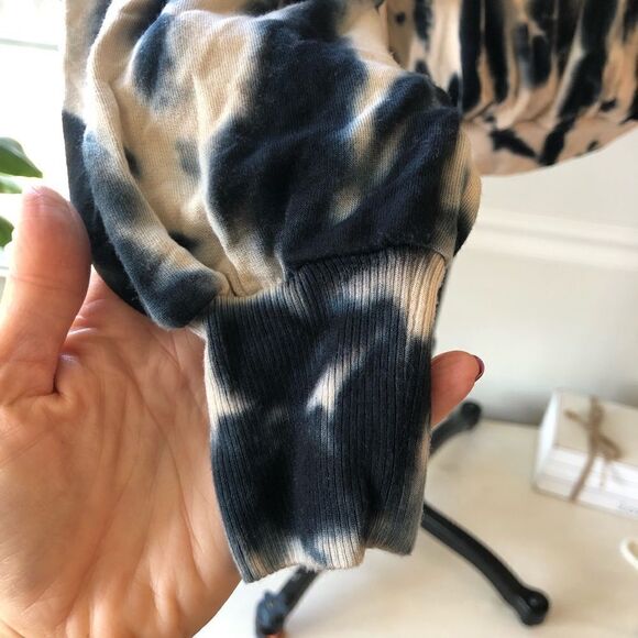 Young Fabulous & Broke Navy/Tan Tie Dye‎ Fleece Relaxed Sweatshirt Size Small - Picture 11 of 16